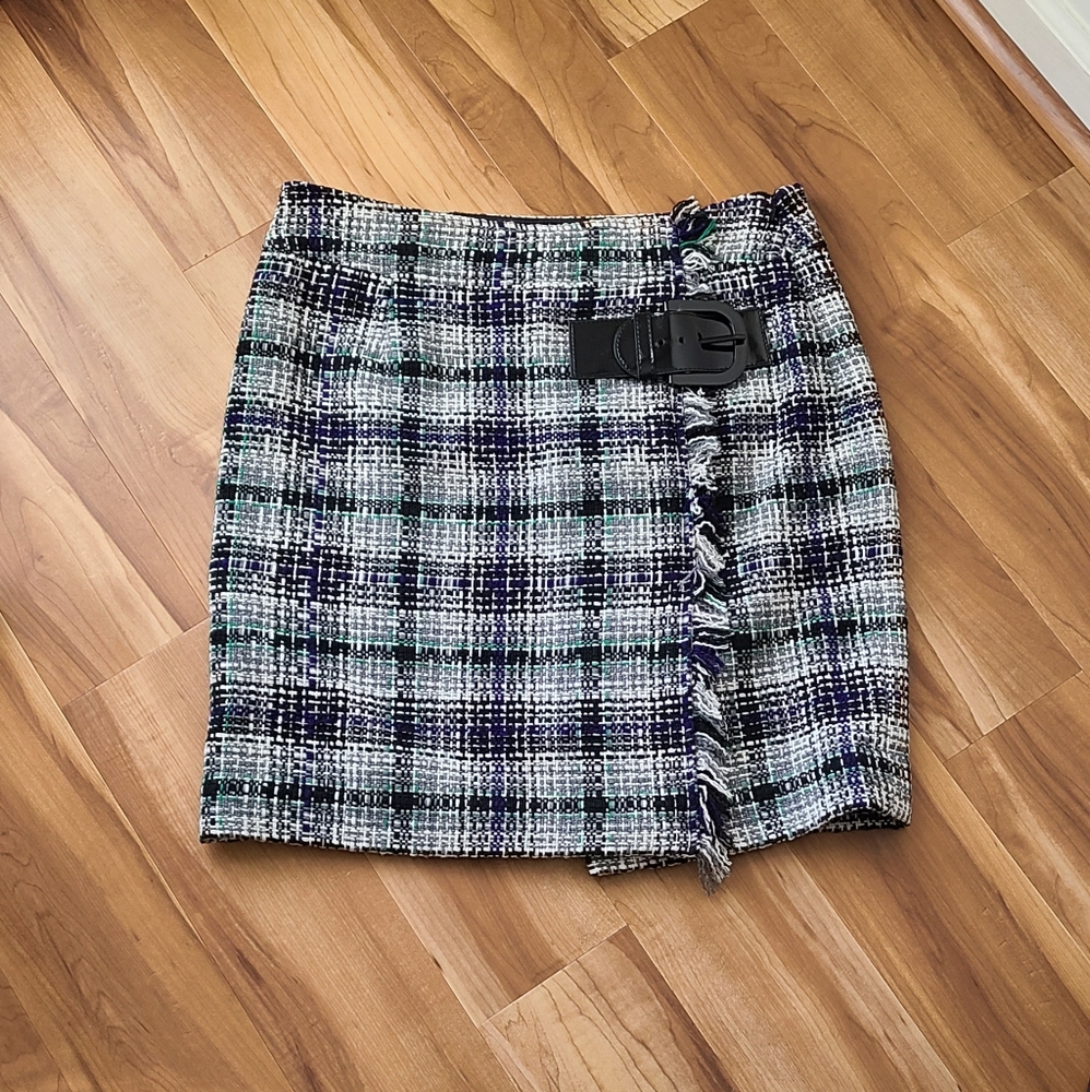 Etcetera wool blend skirt